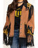 Double D Ranch Women's Saddle Texas Two Step Jacket, Brown, hi-res