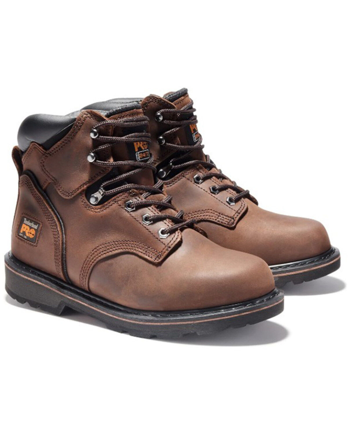 Timberland PRO Men's 6" Pit Boss Work Boots - Soft Toe, Brown, hi-res