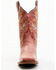 Image #4 - Dan Post Women's Athena Floral Embroidered Western Performance Boots - Broad Square Toe, Pink, hi-res