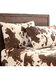 Image #1 - HiEnd Accents 200TC Cotton Elsa Cowhide 3 Piece Sheet Set - Twin Size, Chocolate, hi-res