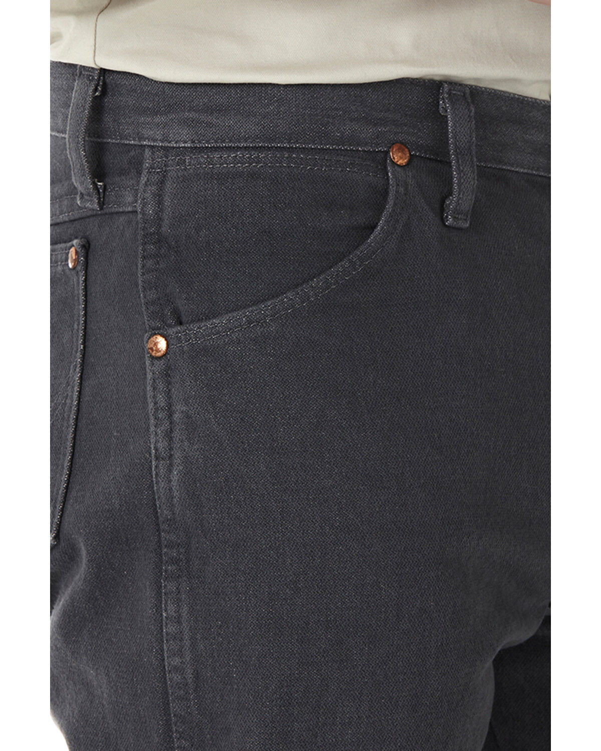 Image #2 - Wrangler Men's 13MWZ Cowboy Cut Original Fit Denim Jeans, Grey, hi-res