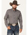 Image #1 - RANK 45® Men's Alton Southwestern Print Long Sleeve Button-Down Shirt, Black, hi-res