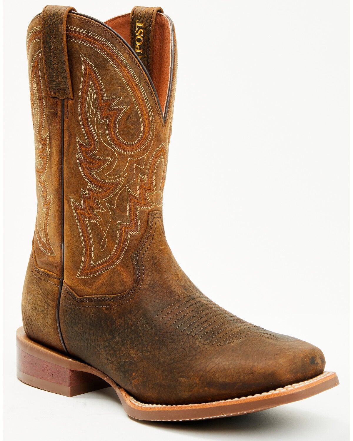 Dan Post Men's Brigston Performance Western Boots - Broad Square Toe, Chocolate, hi-res
