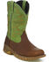 Image #1 - Tony Lama Men's Roustabout Green Waterproof Western Work Boots - Square Toe, , hi-res