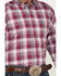 Image #3 - Ariat Men's Fosco Pro Stretch Plaid Button Down Western Shirt, Pink, hi-res