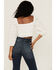 Lush Women's Long Sleeve Smocked Tie Front Blouse, Off White, hi-res
