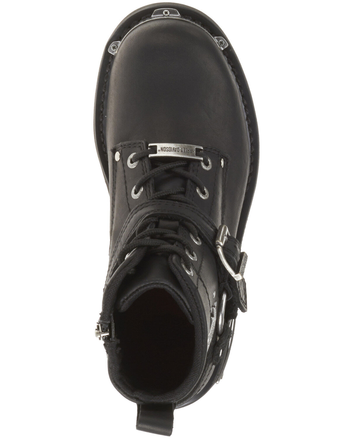 Image #6 - Harley Davidson Women's Becky Moto Boots - Round Toe, Black, hi-res