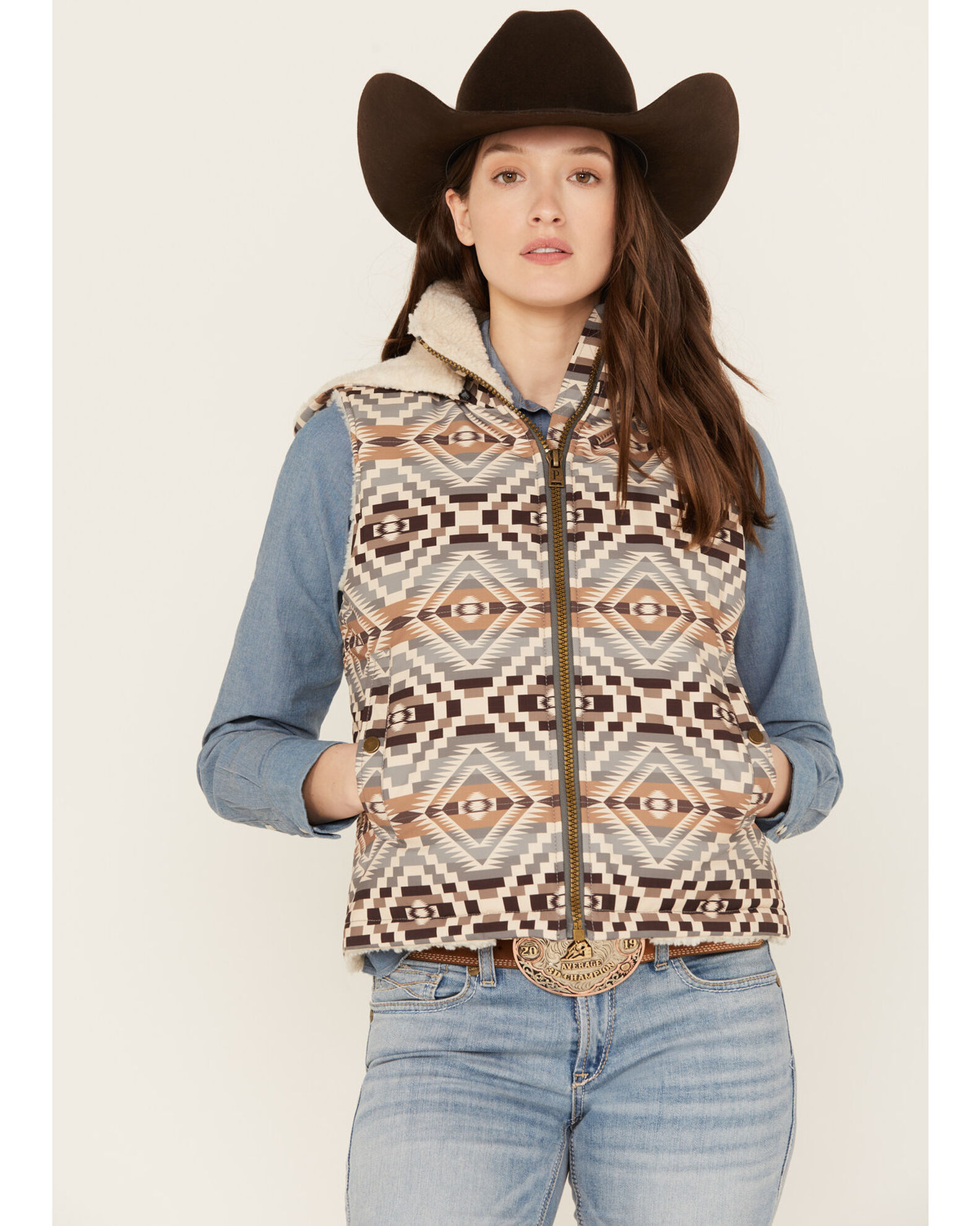 Pendleton top vest womens