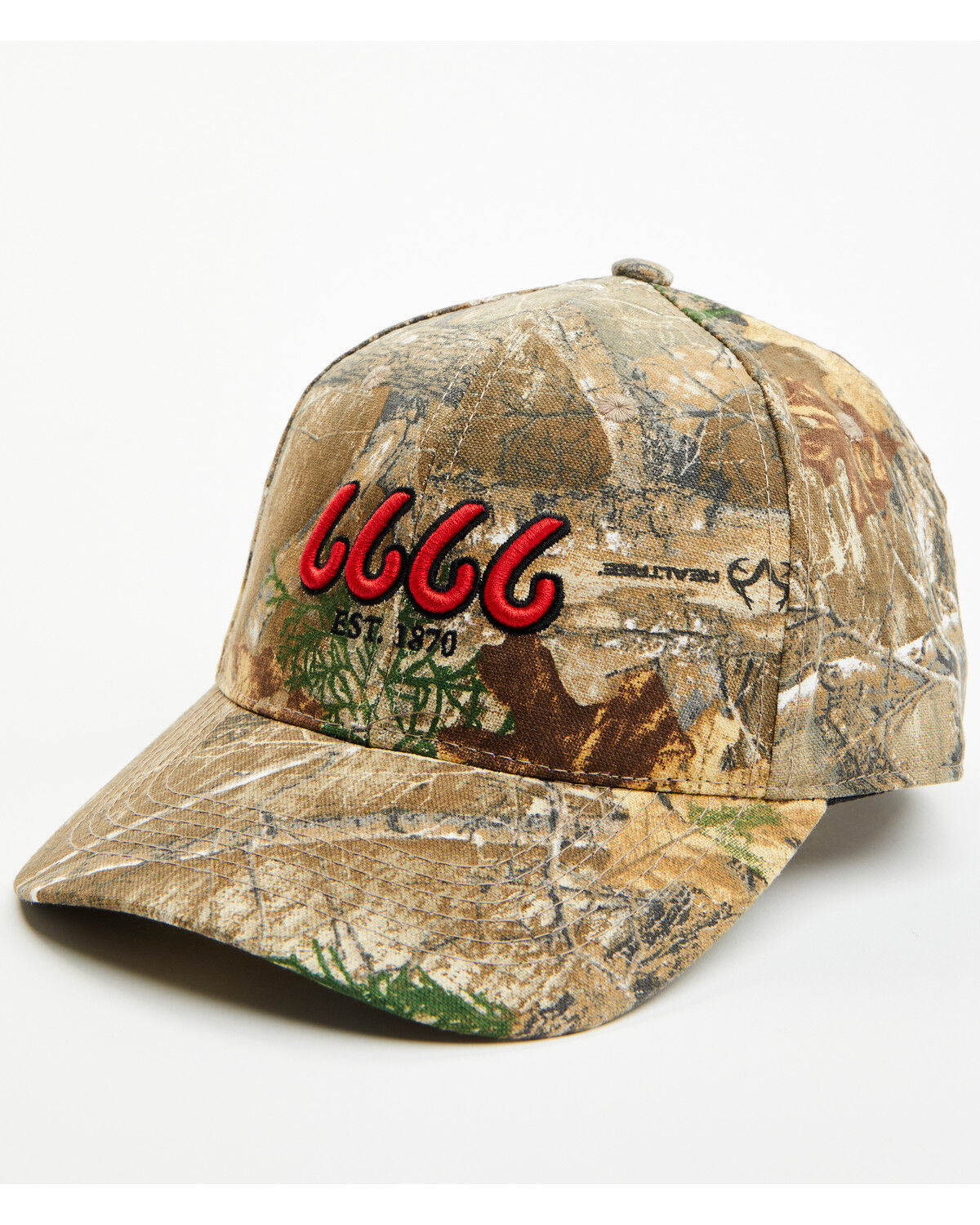 Image #1 - Four Sixes Women's Camo Print Ball Cap, Camouflage, hi-res