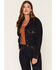 Image #2 - Shyanne Women's Wilder Cropped Denim Jacket, Dark Wash, hi-res