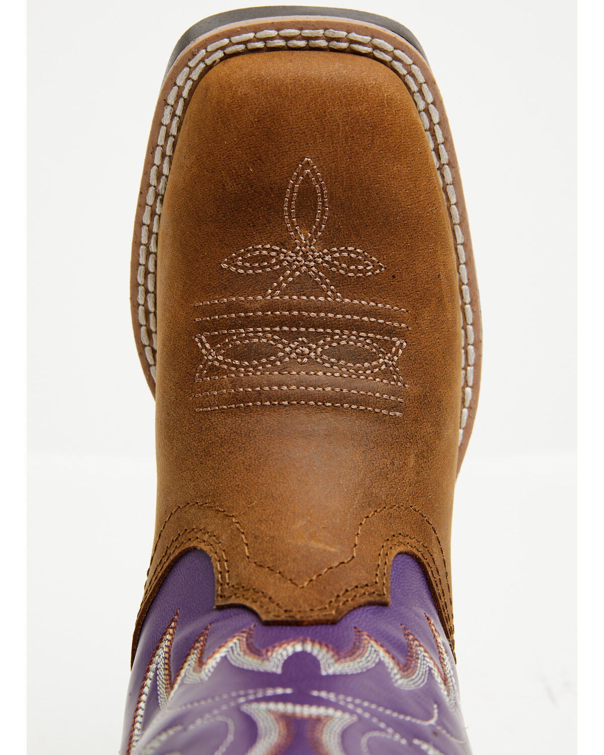 Image #6 - Shyanne Girls' Hannah Performance Western Boots - Broad Square Toe, Purple, hi-res