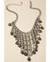 Image #2 - Shyanne Women's Sparkle N' Spice Fringe Statement Bib Necklace, Silver, hi-res