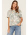 Image #1 - Los Sundays Women's Camo Tequila Short Sleeve Graphic Tee, Green, hi-res