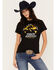 Image #1 - Paramount Network's Yellowstone Women's Train Station Short Sleeve Graphic Tee, Black, hi-res