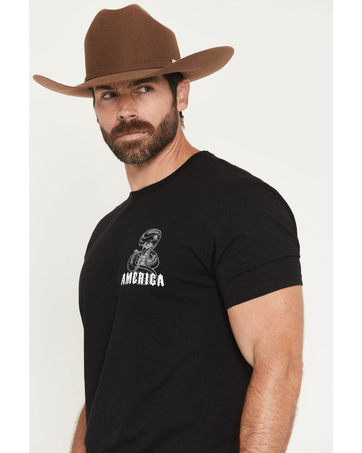 Image #3 - Cody James Men's Don't Tread On Me Short Sleeve Graphic T-Shirt, Black, hi-res
