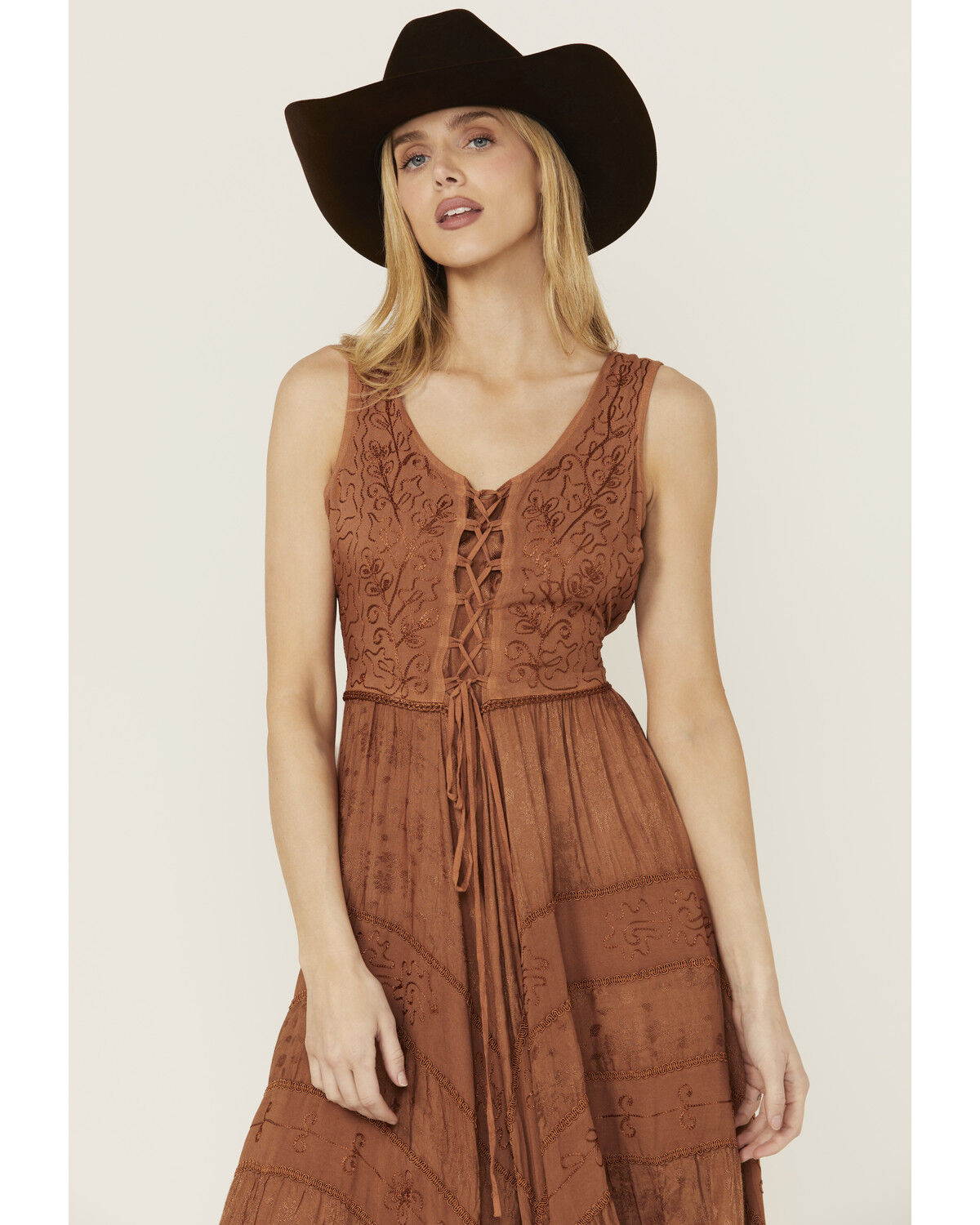 Product Name:  Scully Women's Lace-Up Jacquard Dress