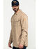 Hawx Men's FR Long Sleeve Woven Work Shirt - Big , Beige/khaki, hi-res