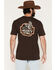 Image #1 - Hooey Men's Flock Shot Short Sleeve Graphic T-Shirt, Dark Brown, hi-res