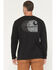 Image #1 - Carhartt Men's Relaxed Fit Heavyweight Long Sleeve Pocket Graphic Work Shirt, Black, hi-res