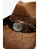 Image #3 - Shyanne Women's Brown Shane Raffia Straw Western Hat, Brown, hi-res