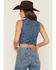 Image #4 - Levi's Premium Women's Big Yikes Braided Denim Vest, Medium Wash, hi-res