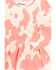 Wrangler Infant Girls' Cow Print Long Sleeve Ruffle Dress Onesie, Pink, hi-res