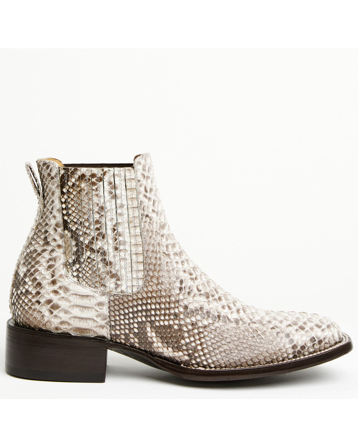 Image #3 - Cody James Men's Hash Exotic Python Western Ankle Boots - Broad Square Toe, Natural, hi-res