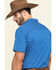 Image #5 - Gibson Men's Combover Geo Print Short Sleeve Western Shirt , Royal Blue, hi-res