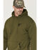 Image #3 - Troll Co Men's Pay Me Graphic Hooded Sweatshirt, Olive, hi-res