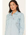 Image #2 - Ariat Women's FR Martlet Long Sleeve Snap Work Shirt, Turquoise, hi-res