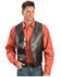 Scully Men's Basic Lambskin Vest, Black, hi-res