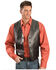 Image #2 - Scully Men's Basic Lambskin Vest, Black, hi-res