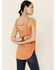 Shyanne Women's Faux Suede Cami, Pecan, hi-res