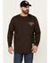 Image #2 - Cody James Men's FR Long Sleeve Graphic Shirt, Chocolate, hi-res