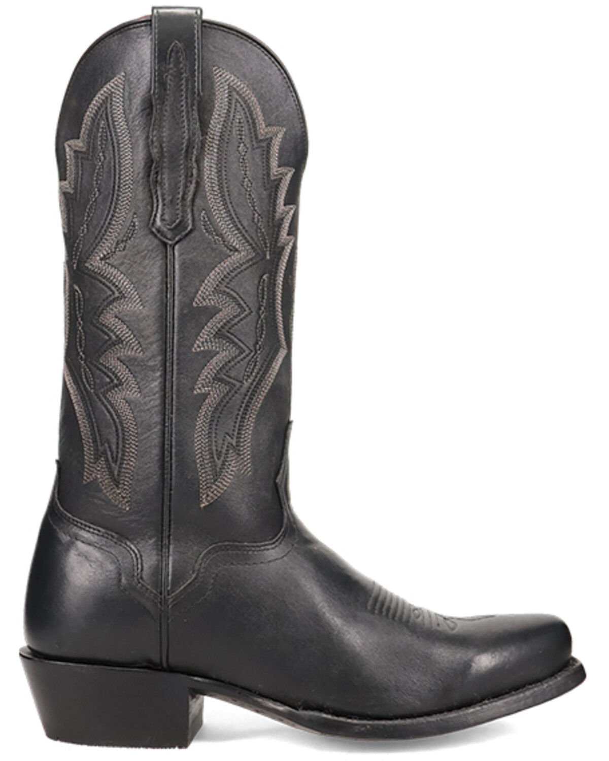 Image #2 - El Dorado Men's Handmade Vanquished Calf Western Boots - Square Toe, Black, hi-res