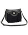 Justin Women's Graphite & Black Fringe Shoulder Bag , Black, hi-res