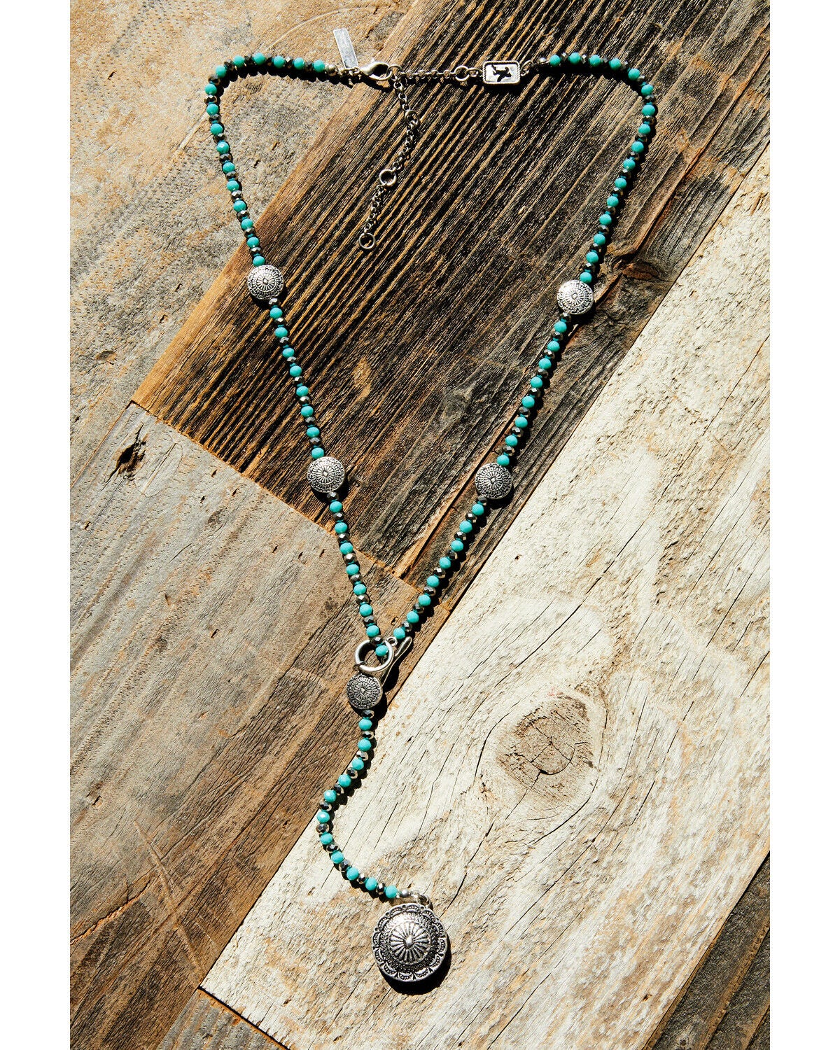 Idyllwind Women's Hillsboro Lariat Concho Necklace, Silver, hi-res