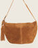 Image #2 - Avondayle Women's Side Buckle Suede Bag, Tan, hi-res