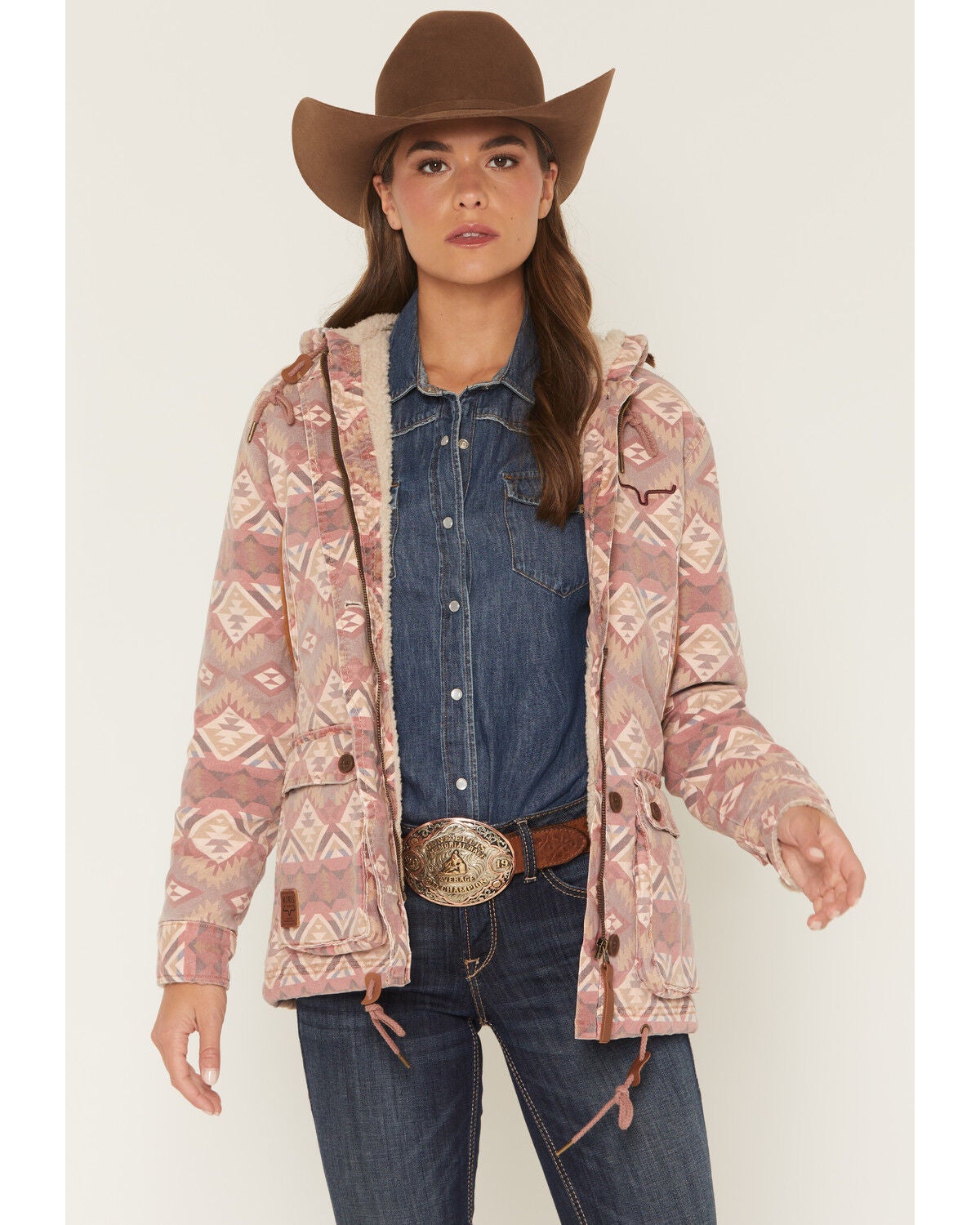 Image #1 - Kimes Ranch Women's Awa Sherpa Lined Jacket, Mauve, hi-res