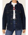 Levi's Women's My Vibe Dark Denim Shirt Jacket, Blue, hi-res