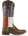 Image #2 - Roper Women's Distressed Texas Flag Cowgirl Boots - Square Toe, , hi-res