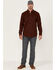 Image #2 - Cody James Men's FR Plaid Print Long Sleeve Snap Work Shirt - Tall, Dark Red, hi-res