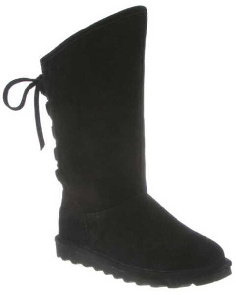 Bearpaw Women's Phylly Casual Boots - Round Toe , Black, hi-res