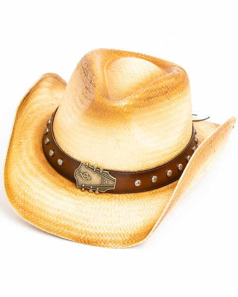 Image #1 - Cody James Men's Elijah Western Straw Hat , Tan, hi-res