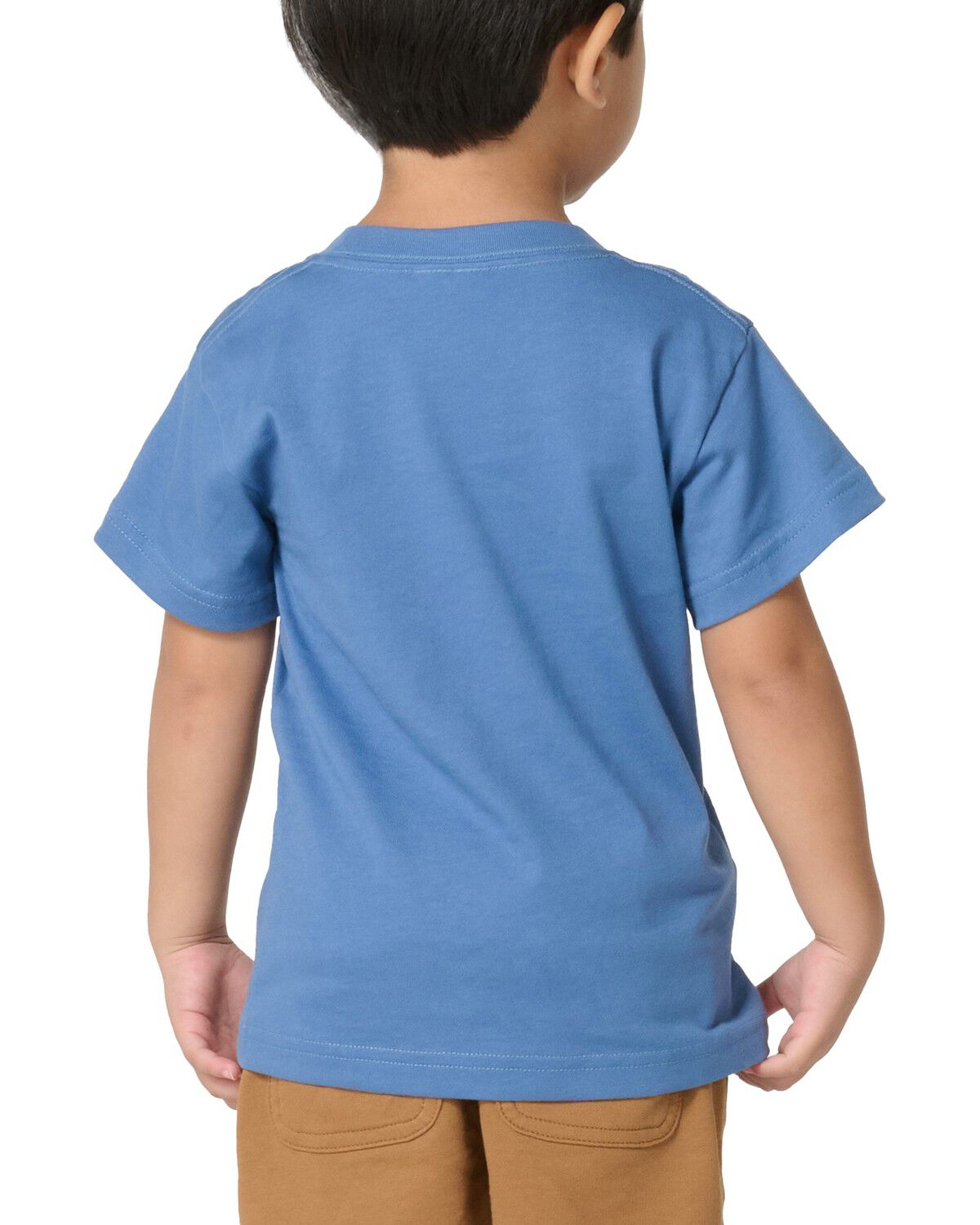 Image #3 - Carhartt Toddler Boys' Short Sleeve Pocket T-Shirt, Dark Blue, hi-res