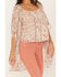 Shyanne Women's Americana Cami & Kimono Set, Cream, hi-res