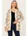 Image #1 - Shyanne Women's Southwestern Print Open Front Fringe Cardigan, Cream, hi-res