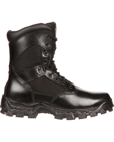 Rocky Men's Alpha Force Waterproof Insulated Duty Boots, Black, hi-res