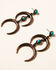 Image #1 - Shyanne Women's Willow Moon Double Crescent Drop Earrings, Rust Copper, hi-res