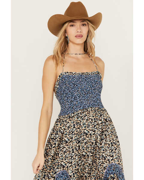 Image #2 - Free People Women's One I Love Floral Maxi Dress, Blue, hi-res